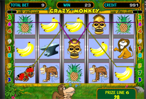 Игровой автомат Обезьянки Crazy Monkey (Крейзи Манки) 